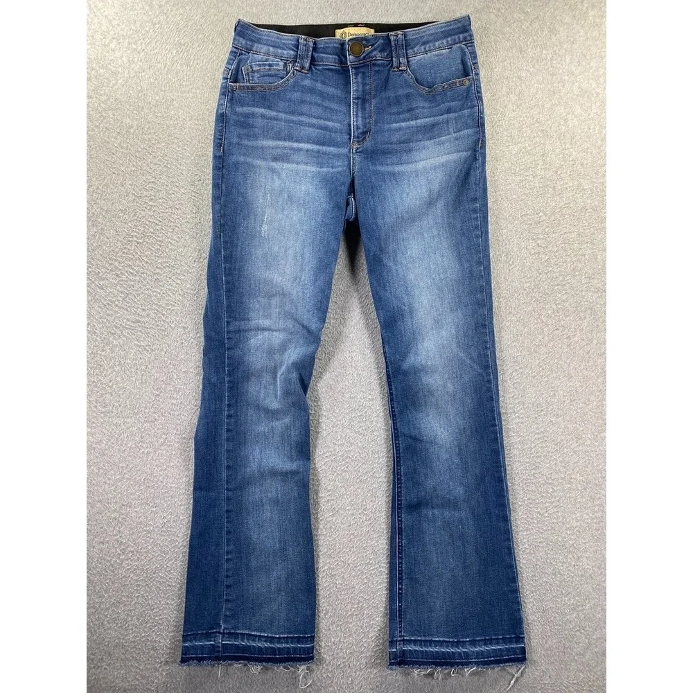 Democracy Ab Technology Women's 8 Itty Bitty Boot Mid Rise Medium Wash Jeans